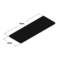 60-210-1 MODULAR SOLUTIONS POLYAMIDE PART END CAP 90MM X 32MM BLACK